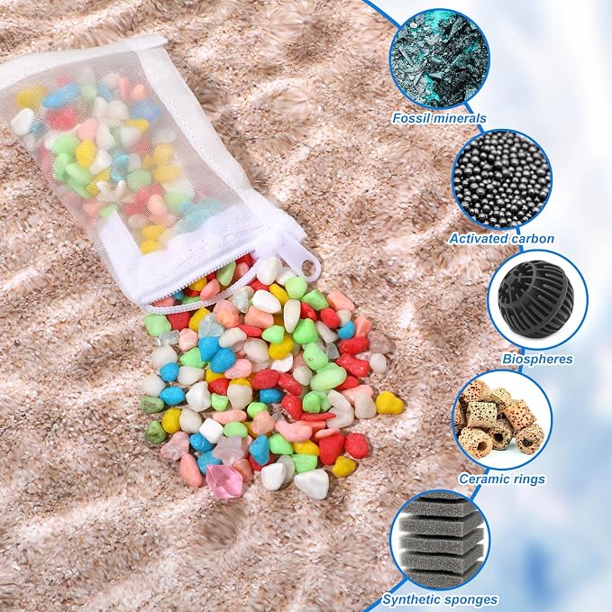 15 Pcs Aquarium Filter Media Bags, Fine Mesh Filter Bags - Image 5