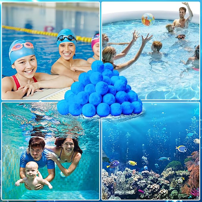 QwayHome 3.1 lbs Pool Filter Balls, Reusable Filter Sand Balls - Image 7