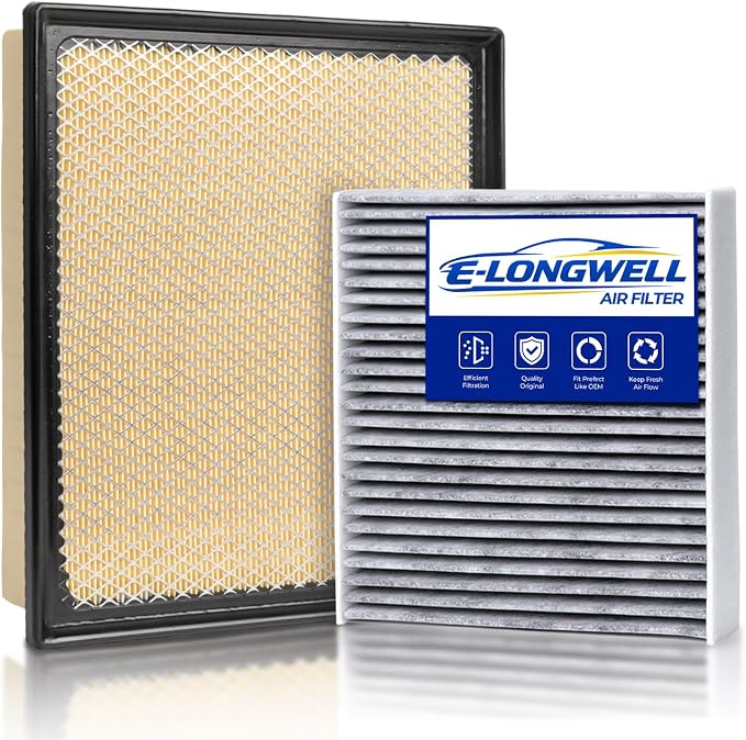 Cabin & Engine Air Filter Kit for 2016-2023 Tacoma 3.5L by E-LONGWELL