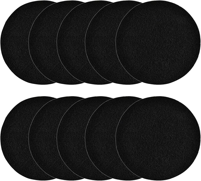 10Pcs 6.5 Inch Charcoal Filters by KingBra