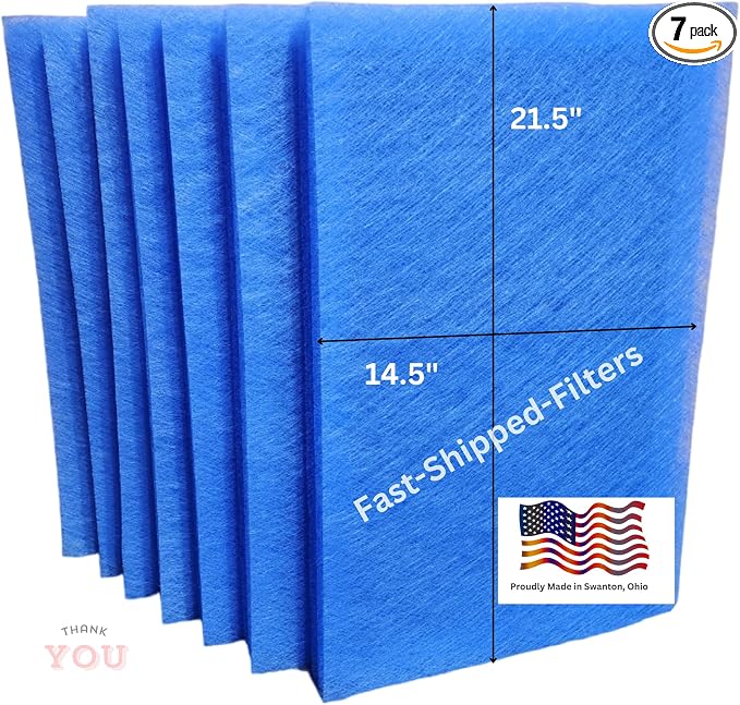 Fast-Shipped-Filters 7 Pack 16x24 Replacement Filter Pads Compatible by Unknown