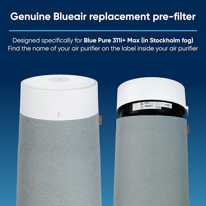 BLUEAIR Genuine Pre-Filter Blue Pure 311i+ Max Air Purifier, Washable Fabric - Image 2