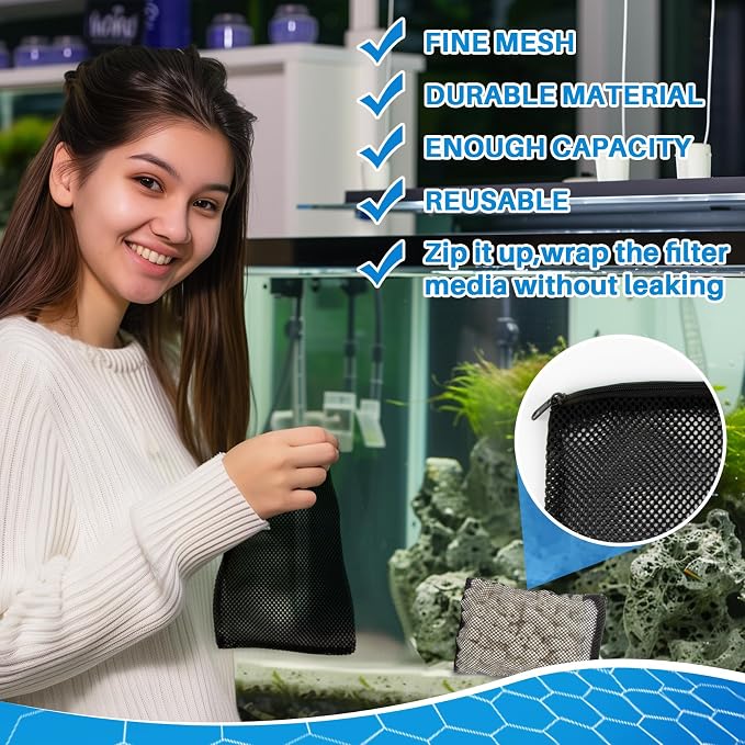 MAQIHAN 10pcs Aquarium Filter Media Bags - Image 6