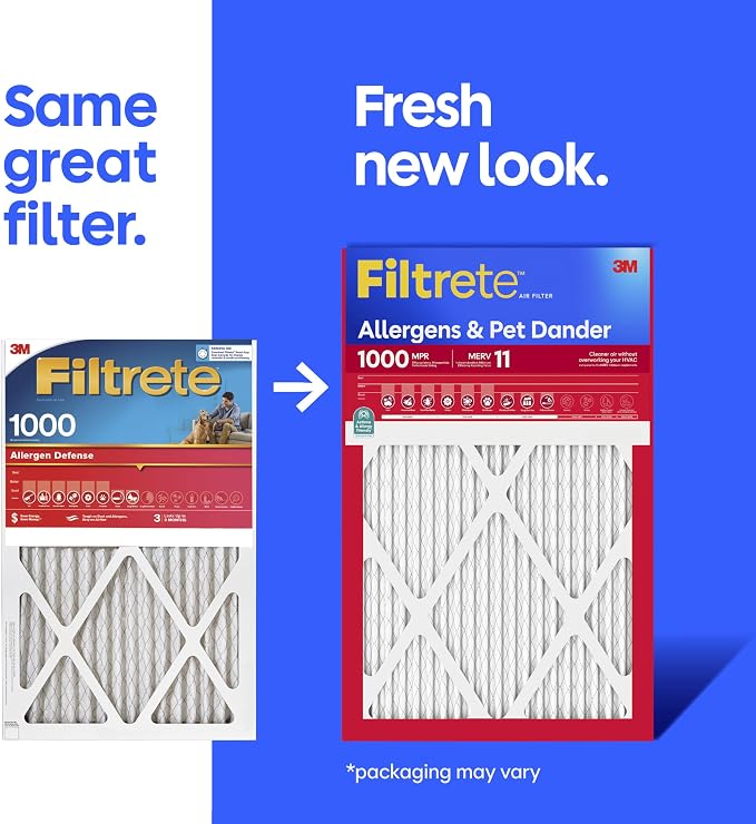 Filtrete 24x24x1 Air Filter, MERV 11, MPR 1000, Allergens & Pet Dander - Image 2