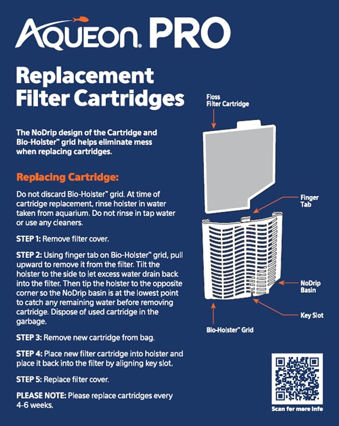 Aqueon PRO Replacement Filter Cartridges Medium 6 Pack - Image 9