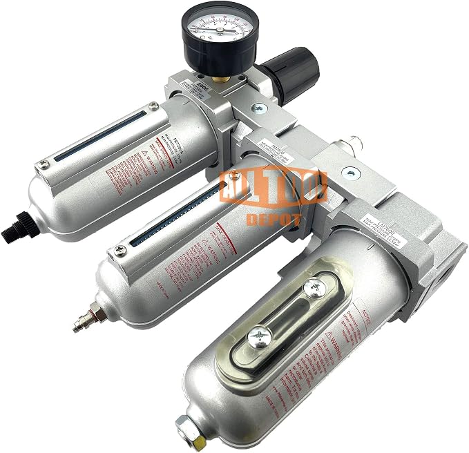 1/2" NPT HEAVY DUTY Industrial Grade Filter Regulator Coalescing Desiccant - Image 3
