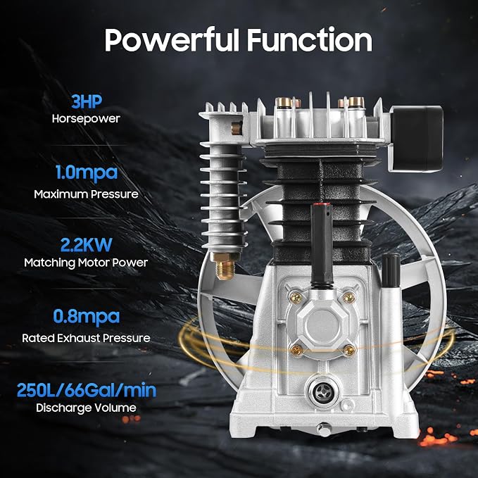 Air Compressor Pump Head, 3hp Air Compressor Pump-Head, 2200w Portable - Image 4