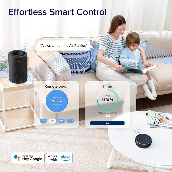 LEVOIT Air Purifier for Home Bedroom, Smart WiFi Alexa Control, AHAM VERIFIDE - Image 5