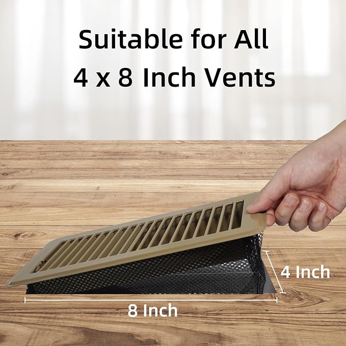 4 x 8'' Floor Vent Cover Trap, Floor Vent Screen Net - Image 6