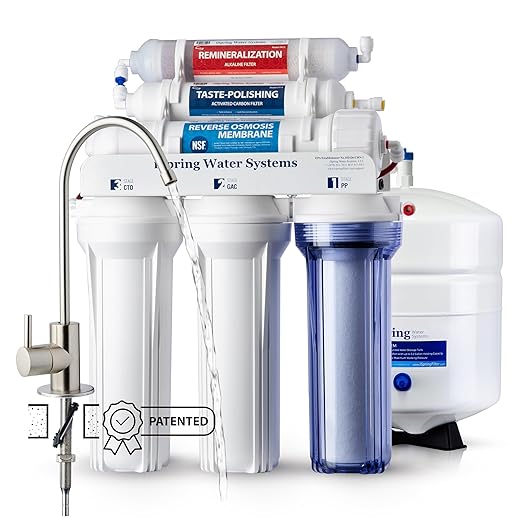 iSpring RCC7AK, NSF Certified, 75 GPD, Alkaline 6-Stage Reverse Osmosis System by iSpring