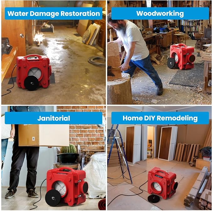 CADPXS Shield-550 Negative Machine Airbourne Cleaner HEPA Scrubber Water Damage - Image 10