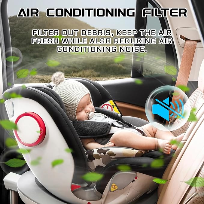 Cabin Air Filter Car Fresh Breeze Air Filter Replacement Includes Activated - Image 3