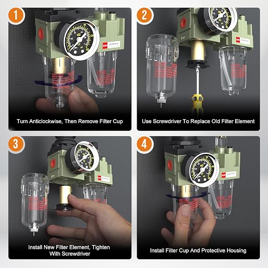 Auto Drain NPT 1/4 Air Regulator - Image 5
