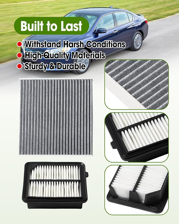 Cabin Air Filter Replace CF10134 & Engine Air Filter Replace CA11399 Compatible - Image 5