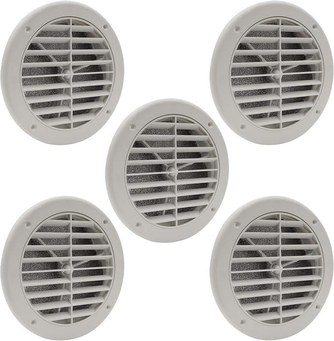 RecPro RV AC 5" Side Vent | Optional Charcoal Filter | White | Camper by RecPro