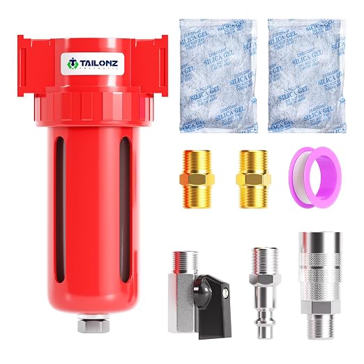 TAILONZ PNEUMATIC 0-150PSI 3/8 Inch NPT Aluminum Alloy Carbon Desiccant Air by TAILONZPNEUMATIC