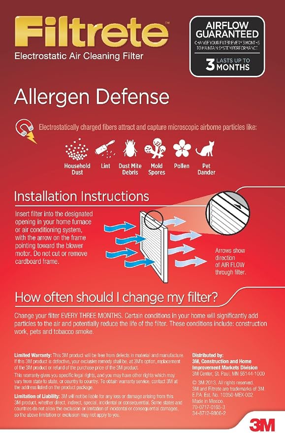 Filtrete AD21-6PK-2E 9821DC-6 1000 Micro Allergen Filter - Image 3
