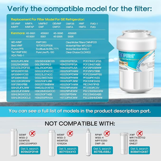 ICEPURE Alkaline RWF0600A-AL Refrigerator Water Filter Replacement - Image 2