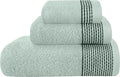 Belizzi Home Ultra Soft 3 Pack Cotton Towel Set, Contains a Bath Towel 28x55 inch, a Hand Towel 16x24 inch & a Wash Coth 12x12 inch, Ideal Everyday use, Compact & Lightweight -Sea Green