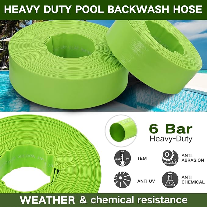 Eastrans 3'' x 100 FT Pool Backwash Hose - Image 4