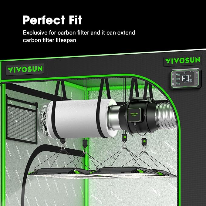 VIVOSUN 8 Inch Prefilter for 8" Carbon Filter, 17.72" Long - Image 6