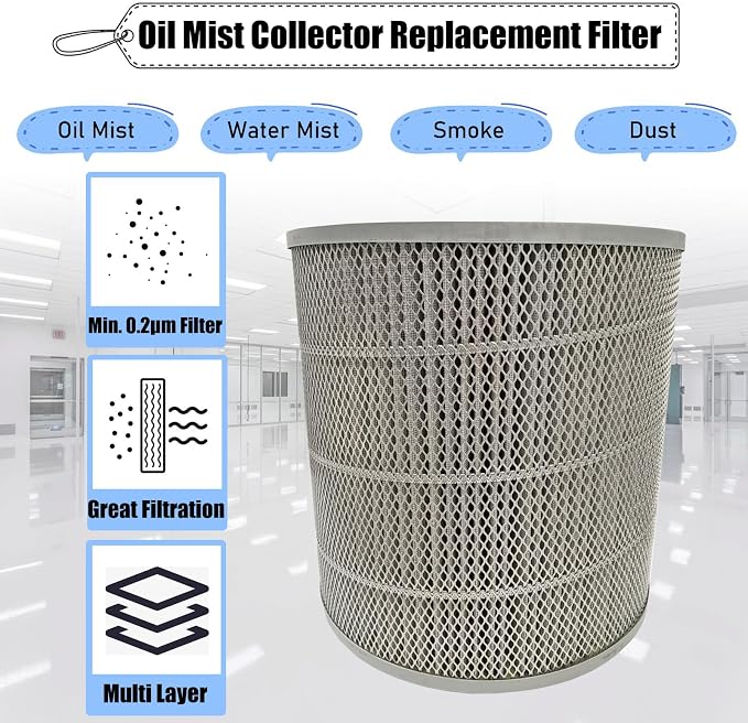 INTSUERMAI CNC Oil Mist Collector Replacement Filter Industrial Fume Purifier - Image 2