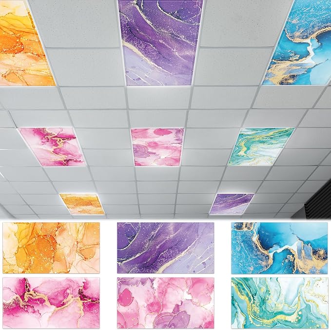 6 Pcs Fluorescent Light Covers by Wiooffen