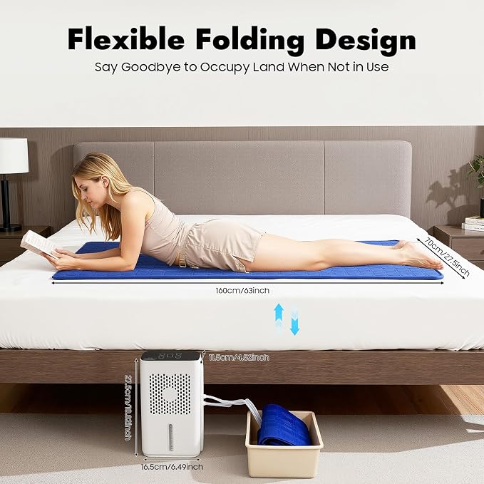Bepritm Bed Cooling System, 6W Mattress Water Cooling Bed Pad - Image 3