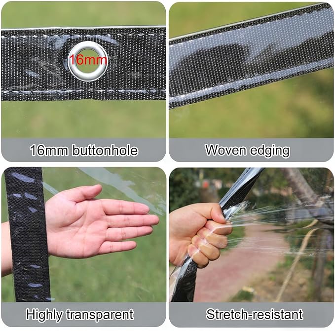 Curtain Patio Enclosure, Water Proof PVC Curtains - Image 4