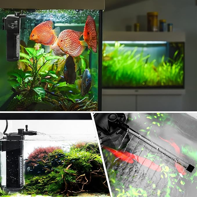 AQQA Aquarium Internal Filter Submersible Power Filter in-Tank - Image 7