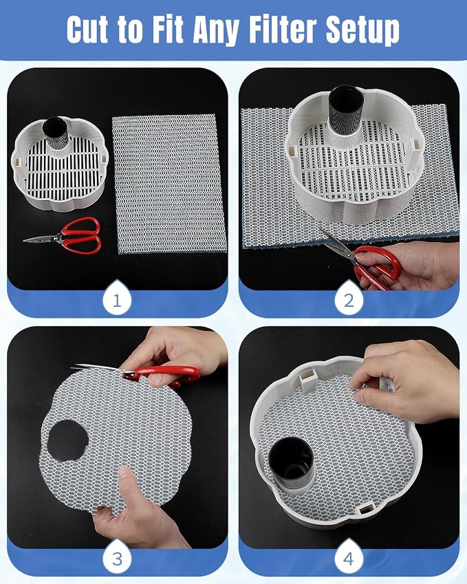 Pawfly 8-Layer Aquarium Filter Pad 16 x 12 Inch Cuttable Aquarium Filter Media - Image 7
