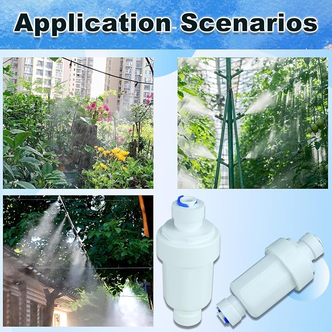 Outdoor Misting System Water Filter 2 Pieces Calcium Inhibitor Filter - Image 5