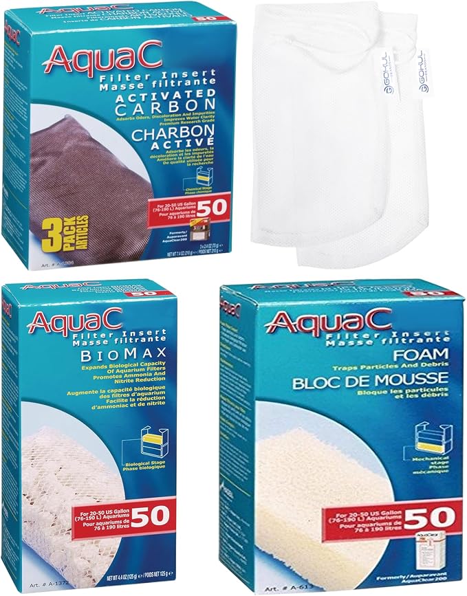 AquaClear 50 HOB Maintenance & Replacement Filter Media Kit, Including Gokul by Unknown