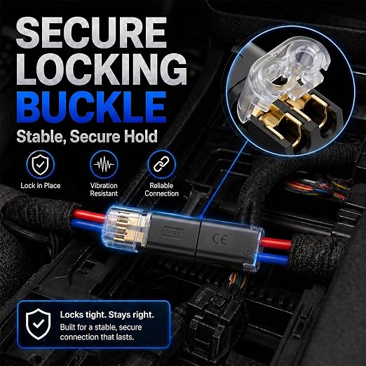 60 PCS Quick Connect Wire Connectors, No Wire Stripping - Image 5