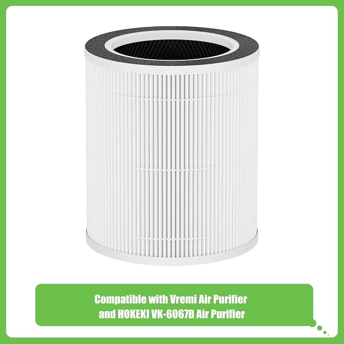 VK-6067B H13 True HEPA Replacement Filter, Compatible - Image 2