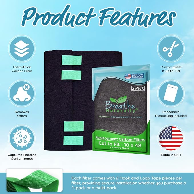 Breathe Naturally Universal Cut To Fit Carbon Activated Air Filter - Image 4