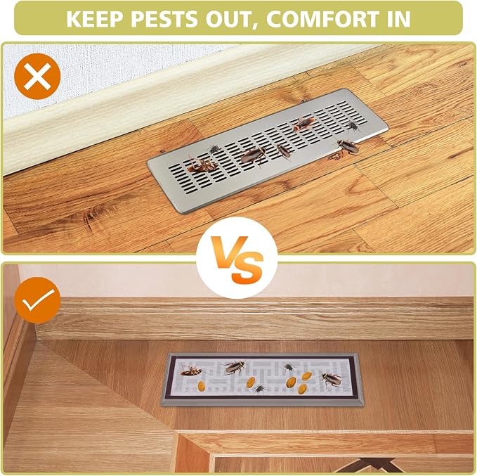 4 Pack 40cm x 30cm Magnetic Floor Vent Cover - Image 3