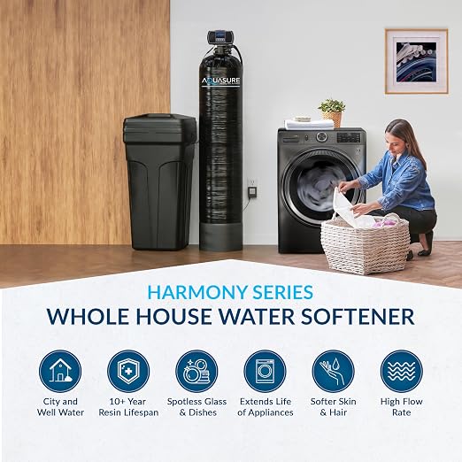 Aquasure Harmony Series 32, 000 Grains Whole House Water Softener Bundle - Image 2