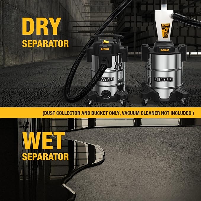 Dewalt Dust Separator with 10 Gal Stainless Steel Tank, 99.5% Efficiency - Image 2