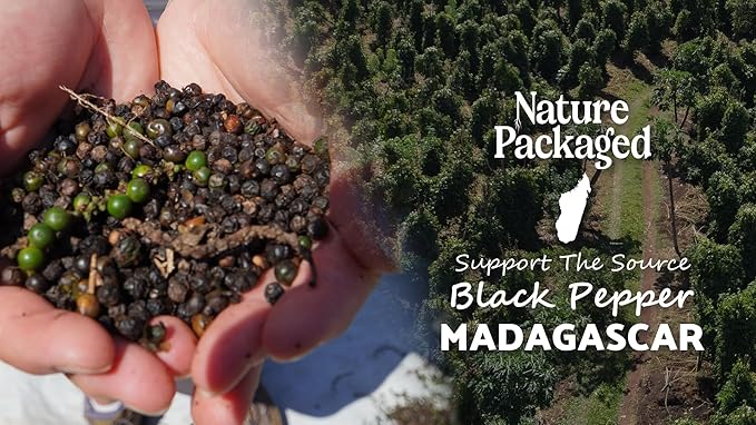 Black Pepper Essential Oil - Direct from Madagascar Farms - Steam Distilled - Aceite Pimienta Negra for Aromatherapy, Massage, Diffuser, DIY Candle and Soap Making - 2lbs