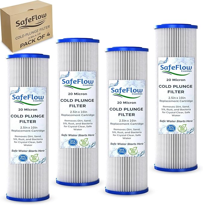 10in Ice Bath Chiller Filters 20 Micron 10" x 2.5" Water Filter Replacement by Unknown