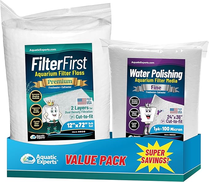 Aquarium Filter Floss for Fish Tank Filters by AquaticExperts
