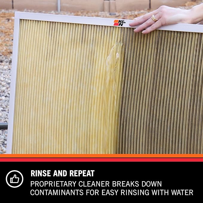 K&N HVAC Filter Cleaner: 32 Oz Spray Bottle Filter Cleaner and Refresher; - Image 5