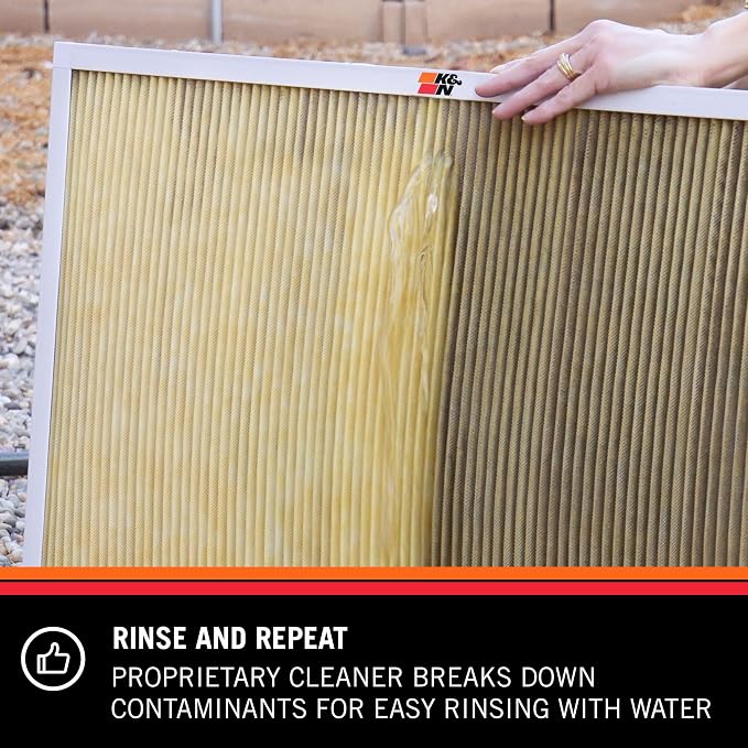K&N HVAC Filter Cleaner: 32 Oz Spray Bottle Filter Cleaner and Refresher; - Image 5
