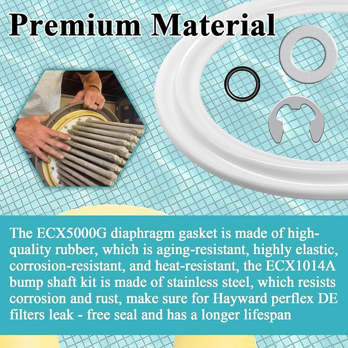 Diaphragm Gasket, Fit for Hayward Perflex DECX5000G, EC50AC Series Extended DE - Image 5