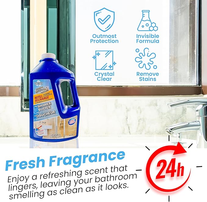 SURF PRO Shower Glass Cleaner Buster Economic Refill (1.89L)
