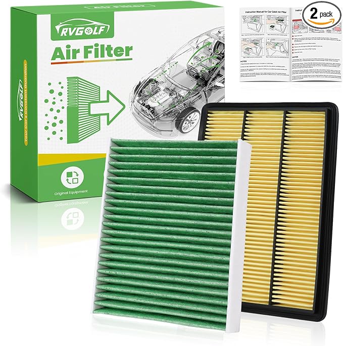 Engine+Cabin Air Filters Fit for Infiniti QX50 2.0L 2019-2025, Infiniti QX55 by RVgolf