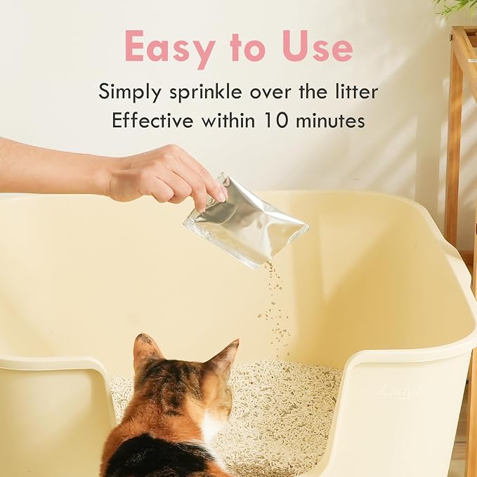 Lady N Fresh Woody Scent Cat Litter Deodorizer, Litter Box Odor Control Powder - Image 4