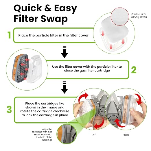 AirGearPro M-500 Reusable Respirator Mask - Image 3
