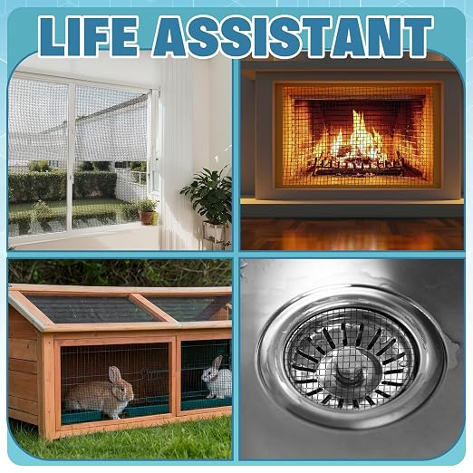 SATINIOR 2 Packs 11.8 x 39.3 Inch 304 Stainless Steel Woven Wire Mesh Fine - Image 4